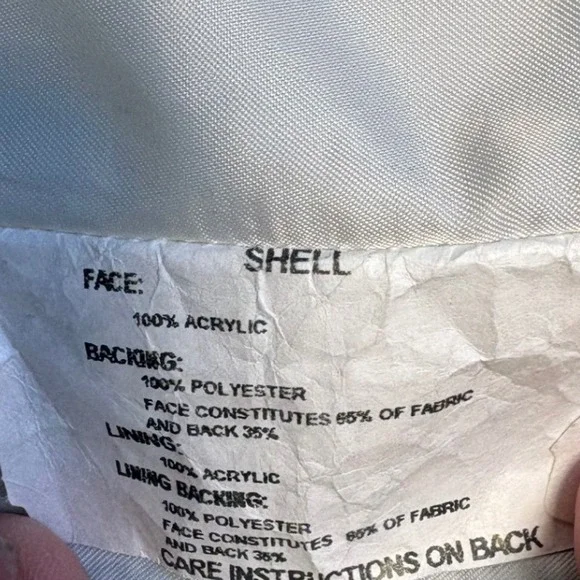 Denali VINTAGE Unisex Fleece Vest Blue Winter Village Mountain Scene Full Zip L - Picture 7 of 8